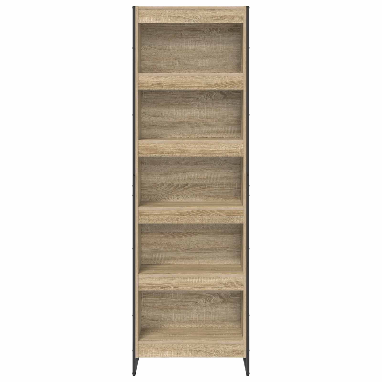 Boekenkast 2 pcs Sonoma 80 x 30 x 155 cm Bewerkt hout