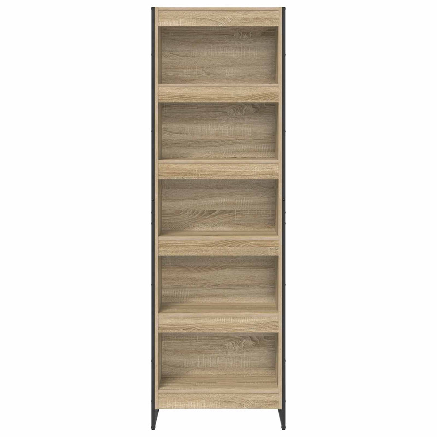 Boekenkast 2 pcs Sonoma 80 x 30 x 155 cm Bewerkt hout