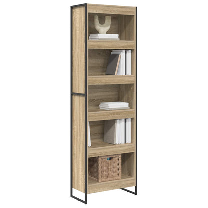Boekenkast 2 pcs Sonoma 80 x 30 x 155 cm Bewerkt hout