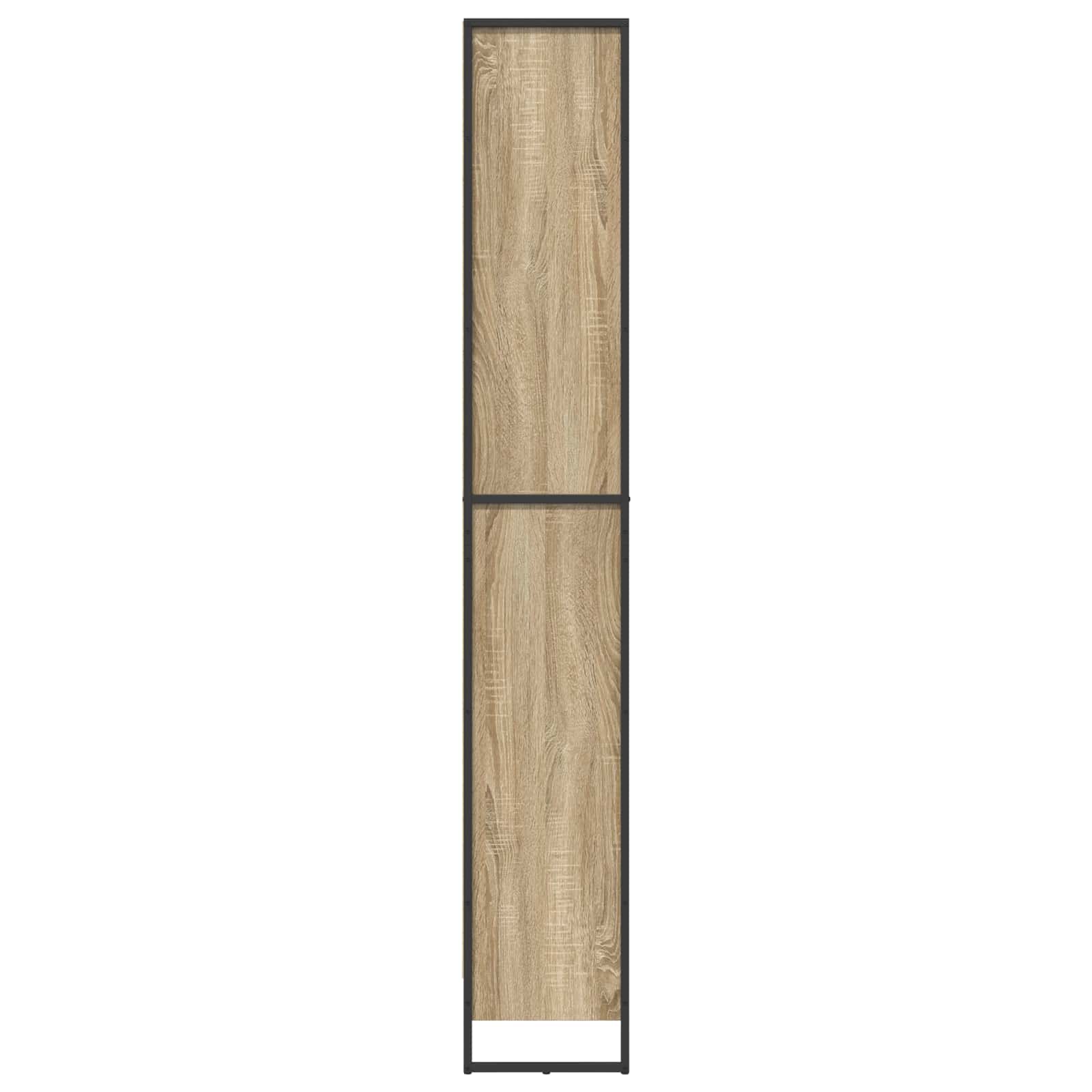 Boekenkast 2 pcs Sonoma 80 x 30 x 155 cm Bewerkt hout