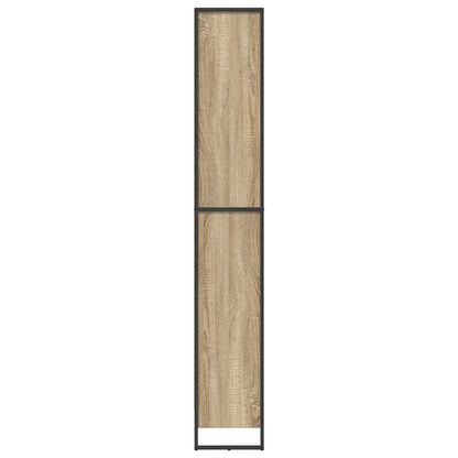 Boekenkast 2 pcs Sonoma 80 x 30 x 155 cm Bewerkt hout