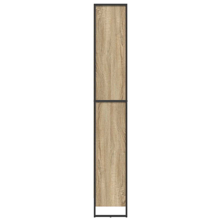 Boekenkast 2 pcs Sonoma 80 x 30 x 155 cm Bewerkt hout