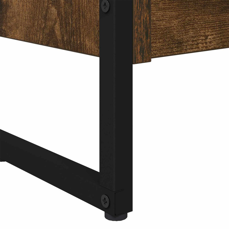 Boekenkast 2 pcs Rook Eik 80 x 30 x 155 cm Bewerkt hout