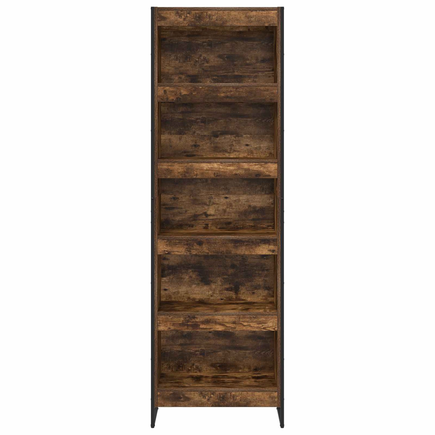 Boekenkast 2 pcs Rook Eik 80 x 30 x 155 cm Bewerkt hout