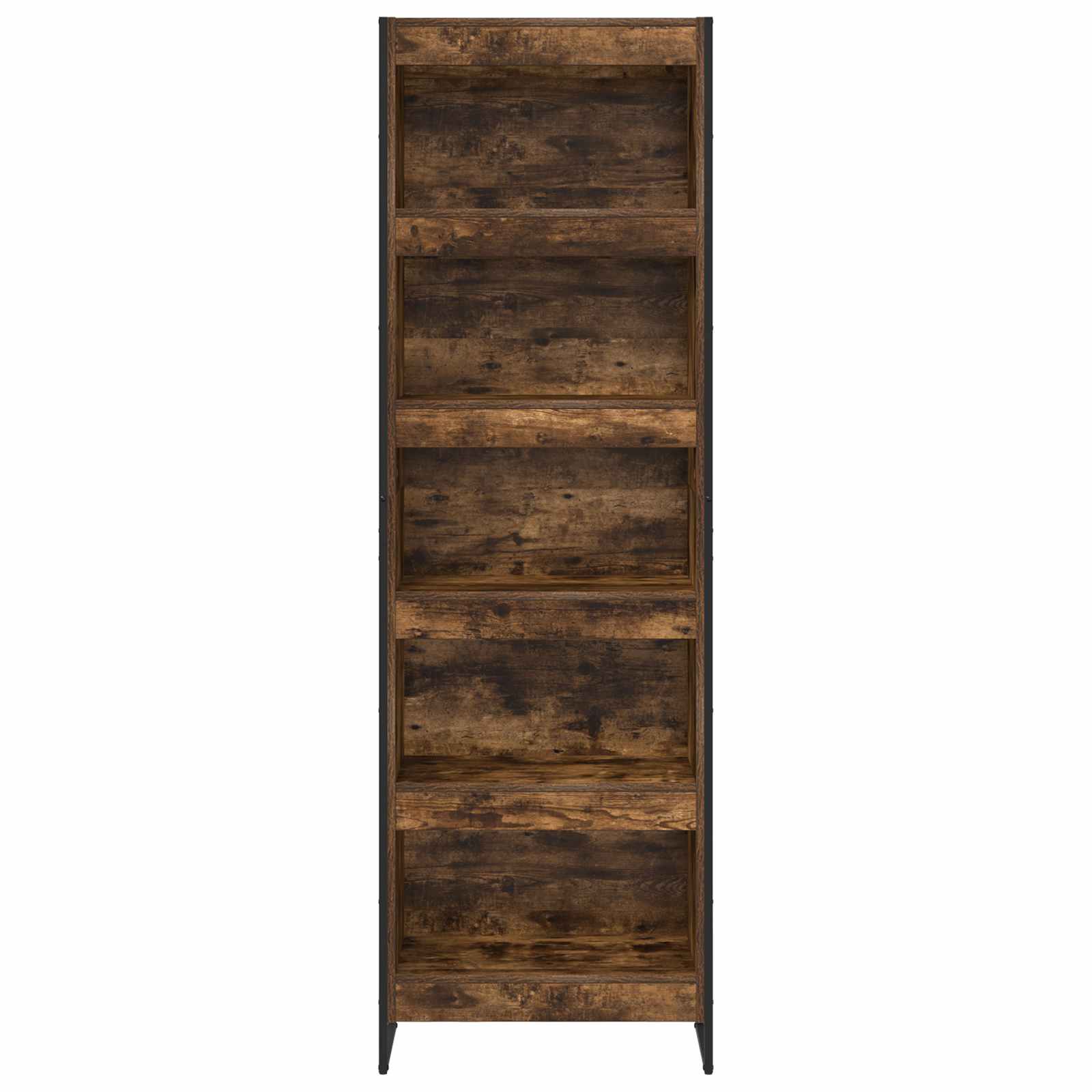 Boekenkast 2 pcs Rook Eik 80 x 30 x 155 cm Bewerkt hout