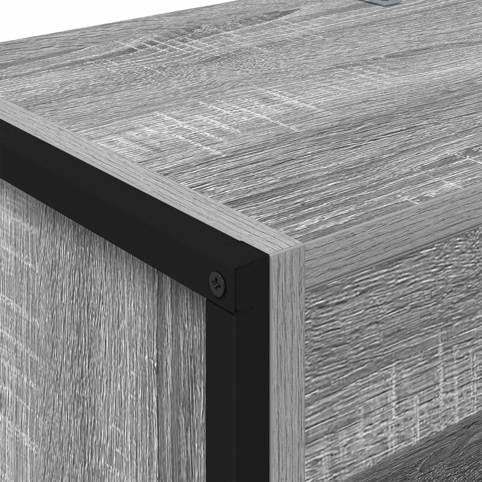 Boekenkast 2 pcs Grijs Sonoma 80 x 30 x 155 cm Bewerkt hout