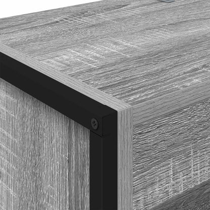 Boekenkast 2 pcs Grijs Sonoma 80 x 30 x 155 cm Bewerkt hout