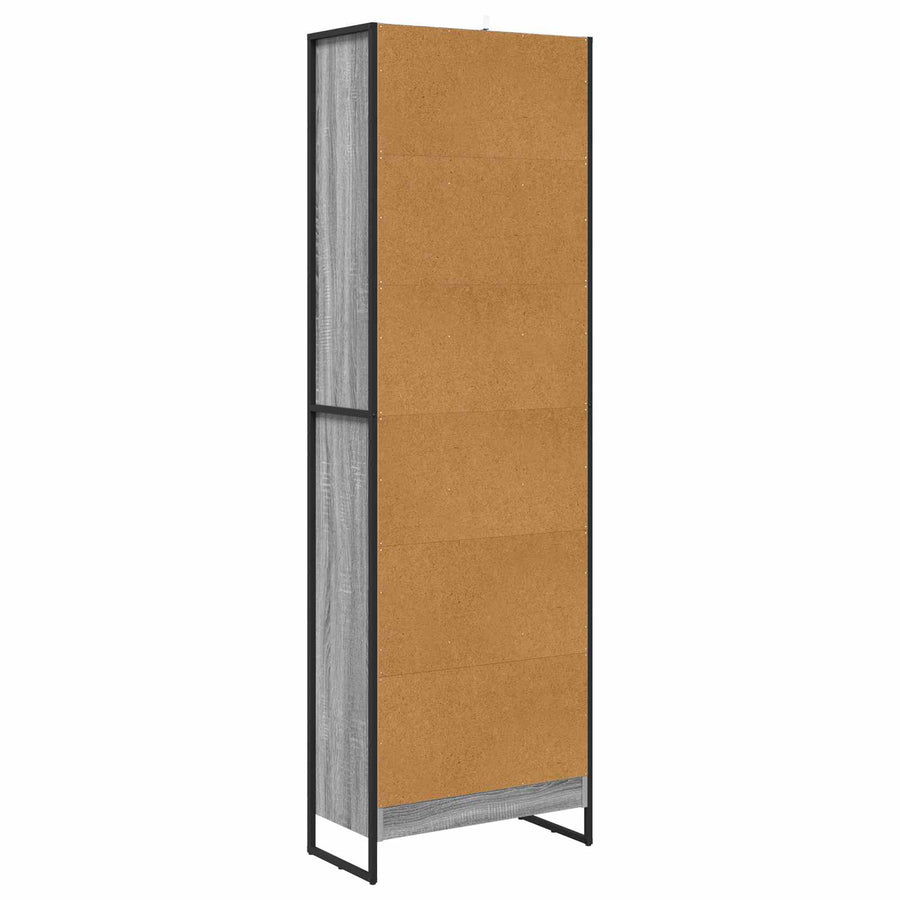 Boekenkast 2 pcs Grijs Sonoma 80 x 30 x 155 cm Bewerkt hout