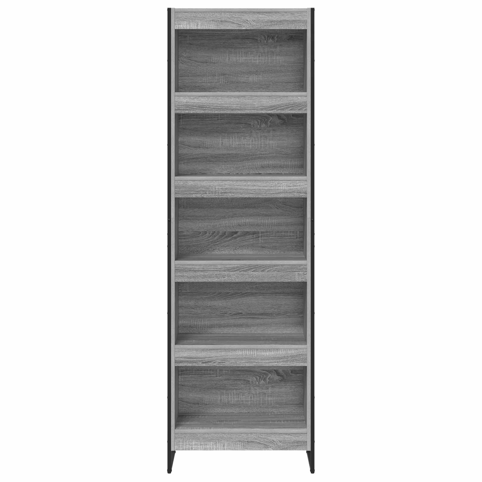 Boekenkast 2 pcs Grijs Sonoma 80 x 30 x 155 cm Bewerkt hout