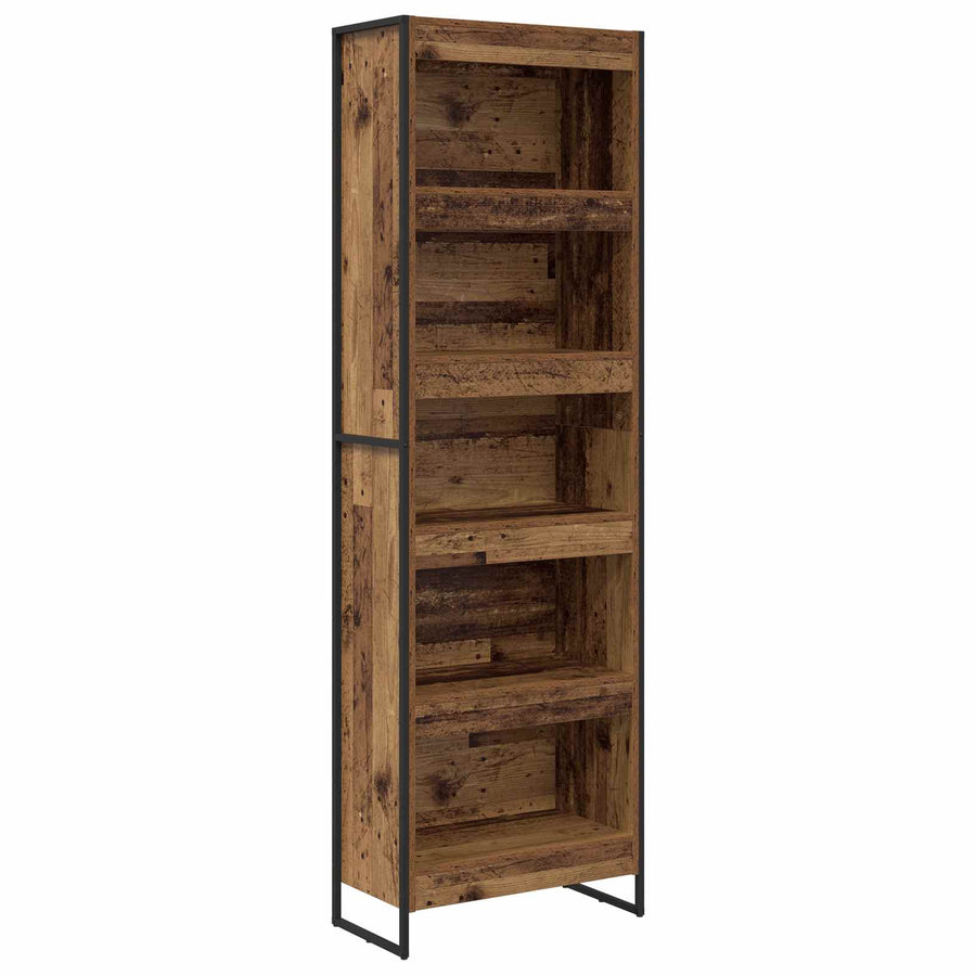 Boekenkast 2 pcs Oud Hout 80 x 30 x 155 cm Bewerkt hout