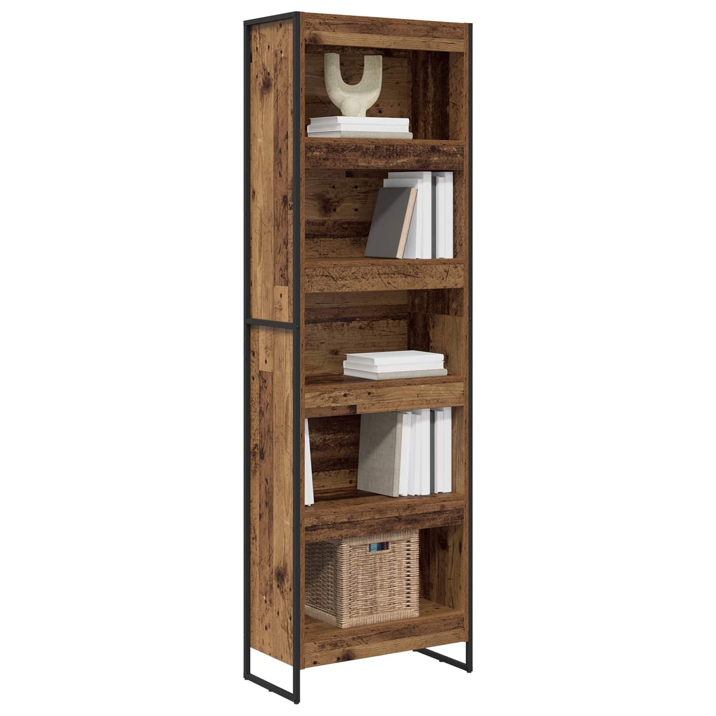 Boekenkast 2 pcs Oud Hout 80 x 30 x 155 cm Bewerkt hout