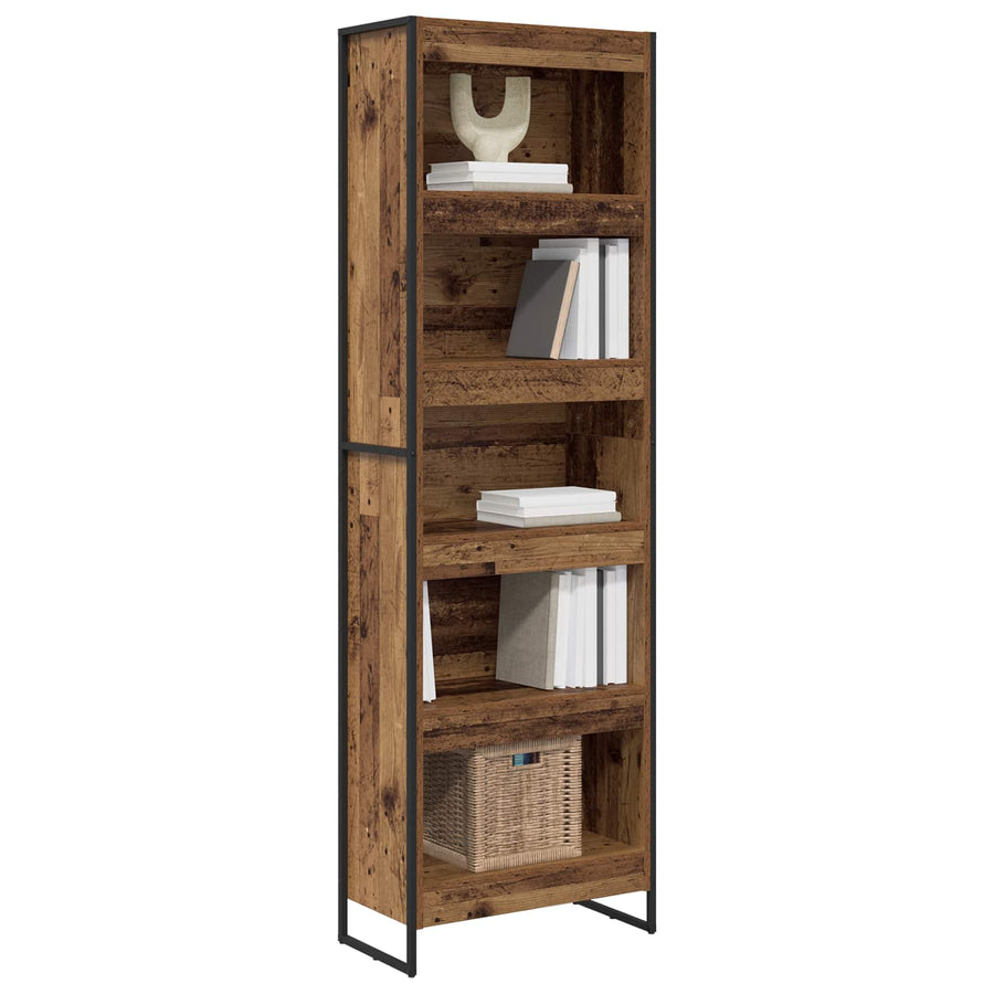 Boekenkast 2 pcs Oud Hout 80 x 30 x 155 cm Bewerkt hout