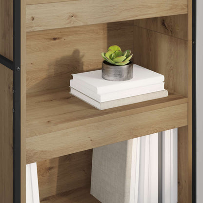 Boekenkast 2 pcs Ambachtelijk eiken 80 x 30 x 155 cm