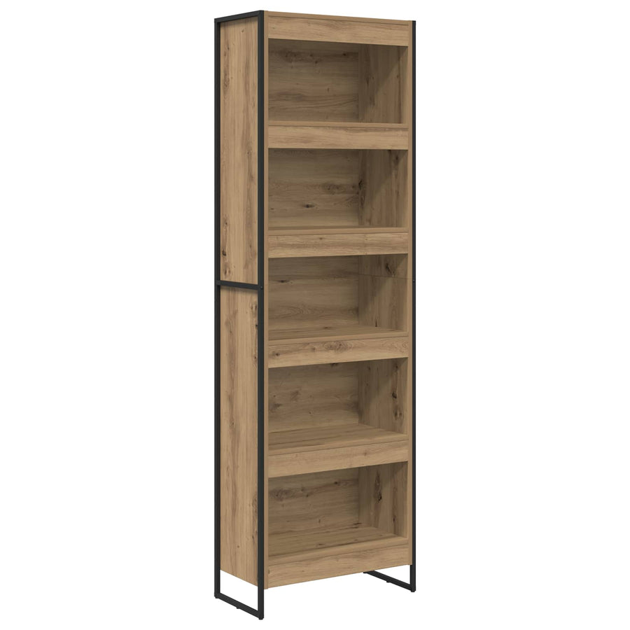 Boekenkast 2 pcs Ambachtelijk eiken 80 x 30 x 155 cm