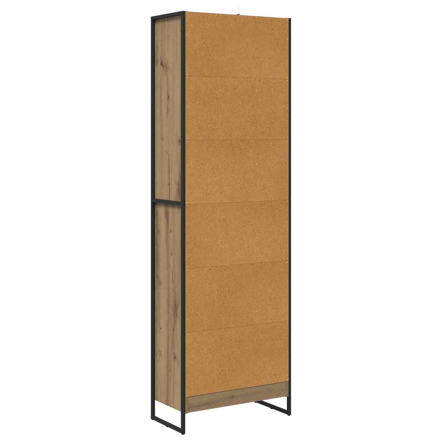 Boekenkast 2 pcs Ambachtelijk eiken 80 x 30 x 155 cm