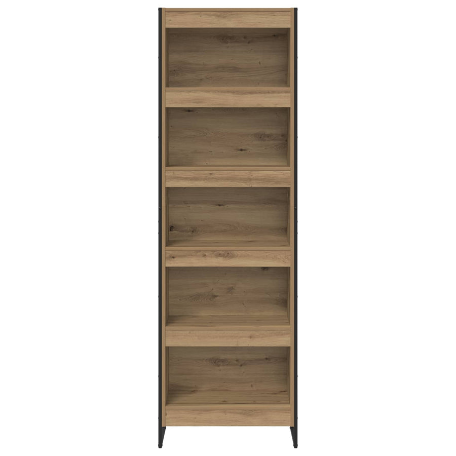 Boekenkast 2 pcs Ambachtelijk eiken 80 x 30 x 155 cm