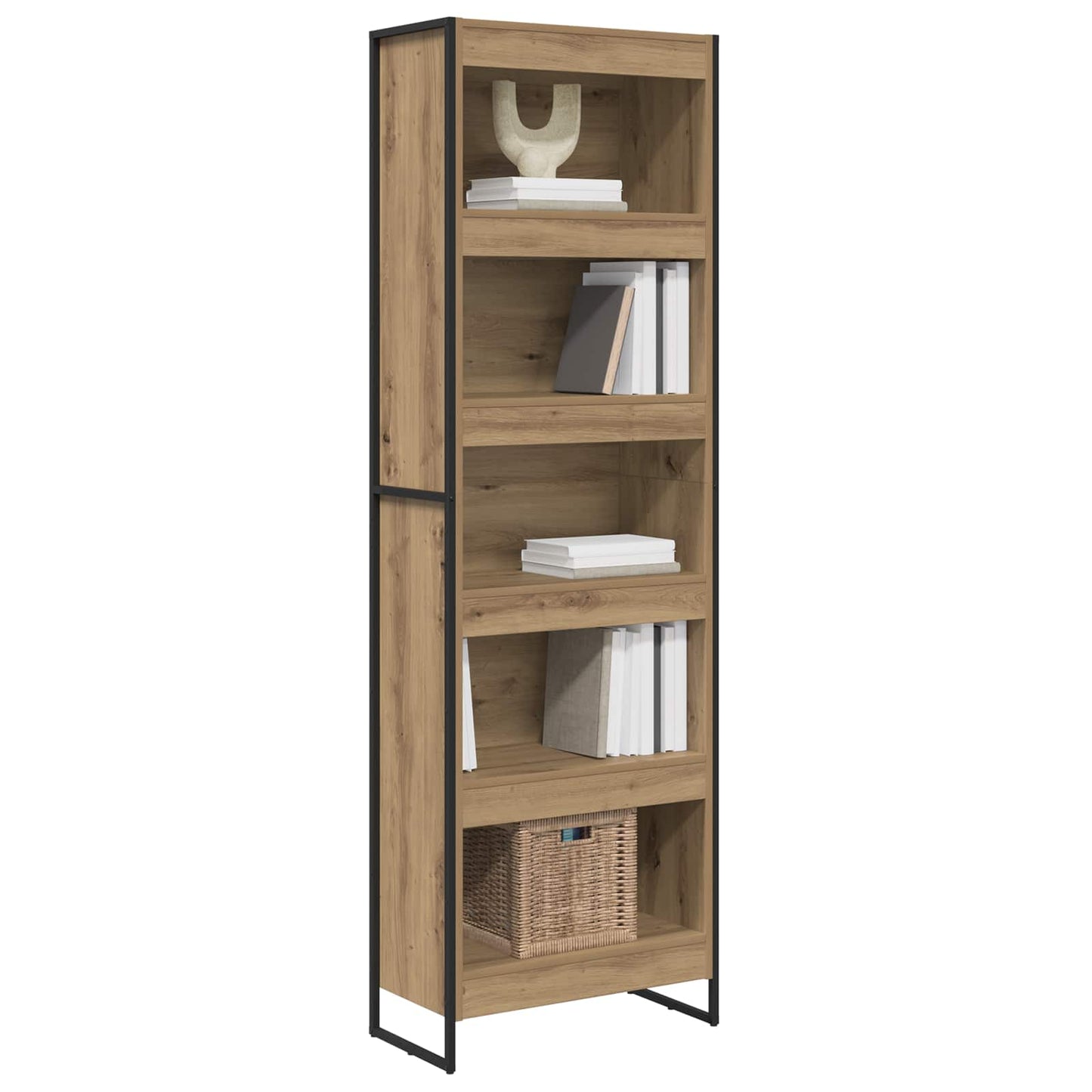 Boekenkast 2 pcs Ambachtelijk eiken 80 x 30 x 155 cm