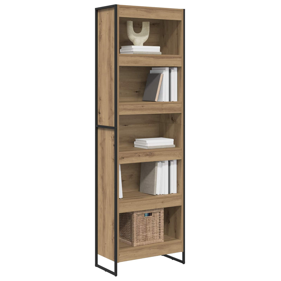 Boekenkast 2 pcs Ambachtelijk eiken 80 x 30 x 155 cm