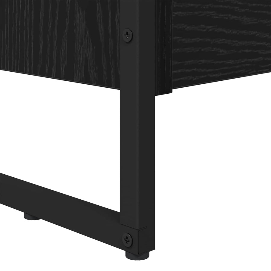 Boekenkast 2 pcs Zwart Eiken 80 x 30 x 155 cm Bewerkt hout