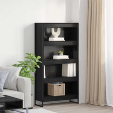 Boekenkast 2 pcs Zwart Eiken 80 x 30 x 155 cm Bewerkt hout