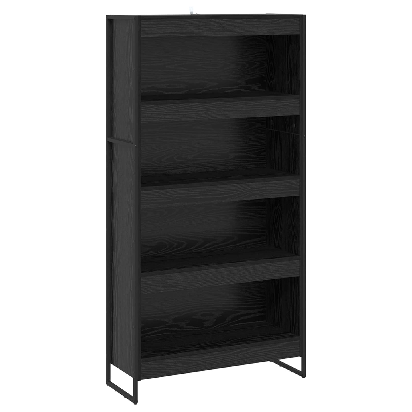 Boekenkast 2 pcs Zwart Eiken 80 x 30 x 155 cm Bewerkt hout