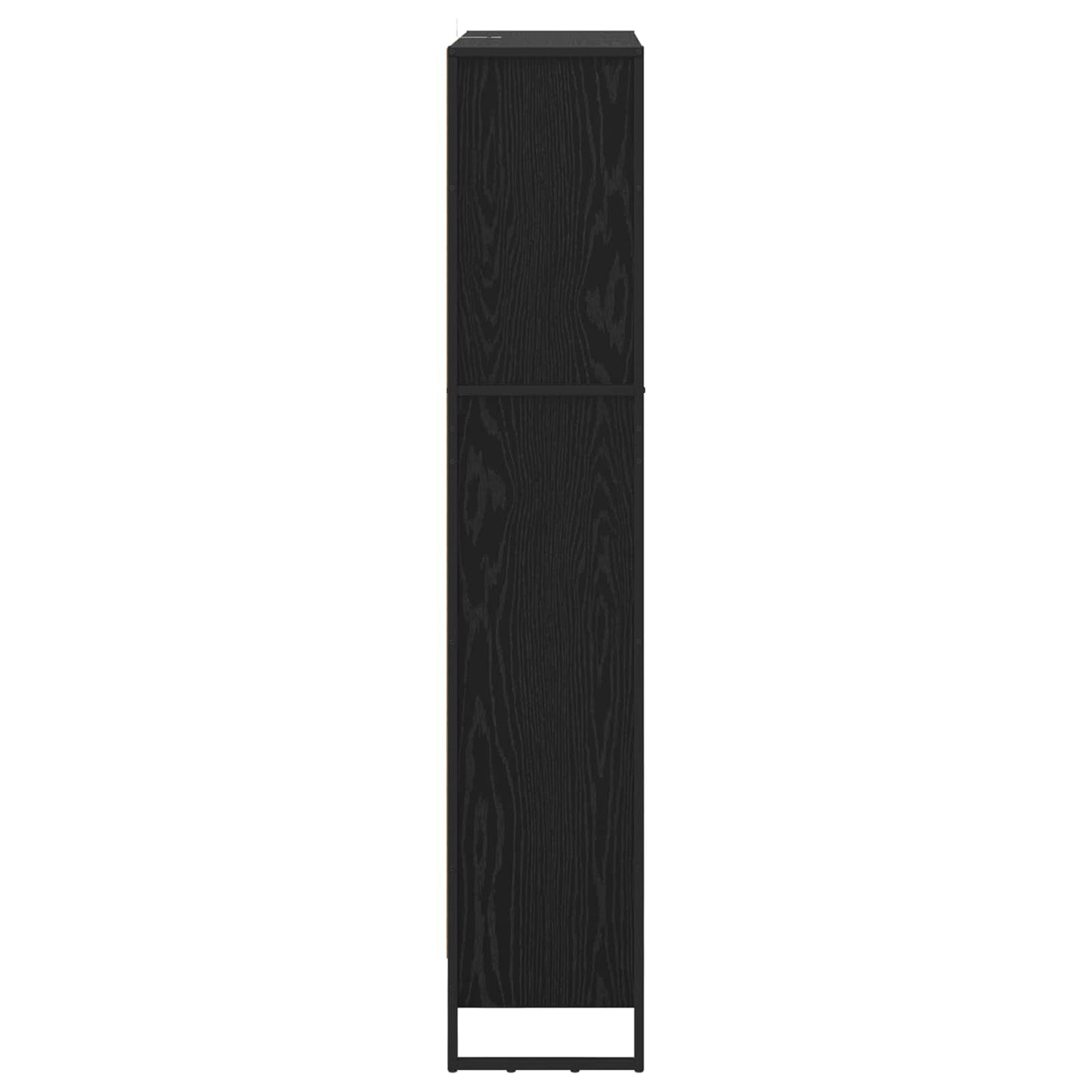 Boekenkast 2 pcs Zwart Eiken 80 x 30 x 155 cm Bewerkt hout