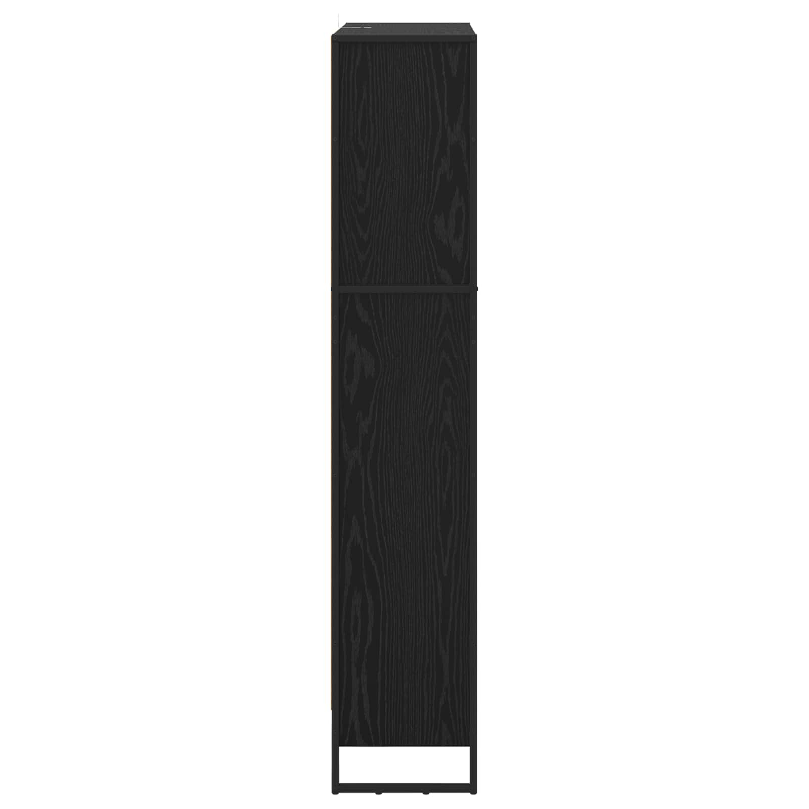 Boekenkast 2 pcs Zwart Eiken 80 x 30 x 155 cm Bewerkt hout