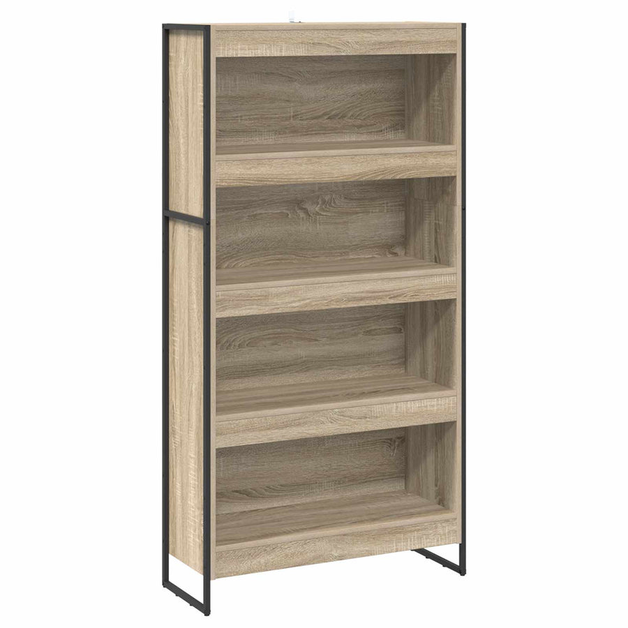 Boekenkast 2 pcs Sonoma 80 x 30 x 155 cm Bewerkt hout