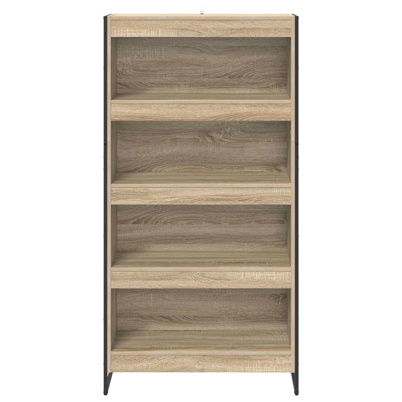 Boekenkast 2 pcs Sonoma 80 x 30 x 155 cm Bewerkt hout