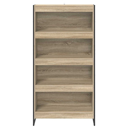Boekenkast 2 pcs Sonoma 80 x 30 x 155 cm Bewerkt hout