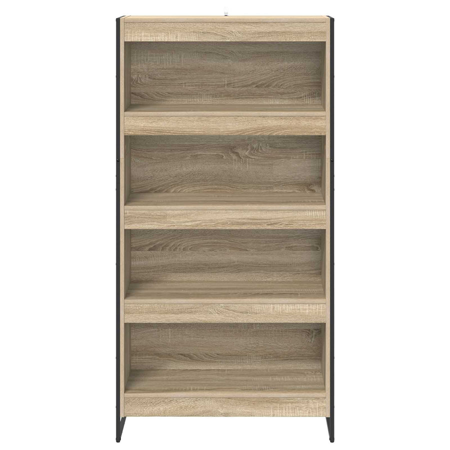 Boekenkast 2 pcs Sonoma 80 x 30 x 155 cm Bewerkt hout
