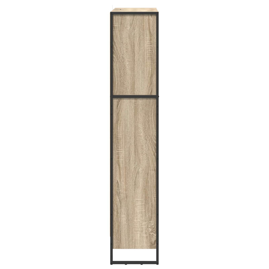 Boekenkast 2 pcs Sonoma 80 x 30 x 155 cm Bewerkt hout