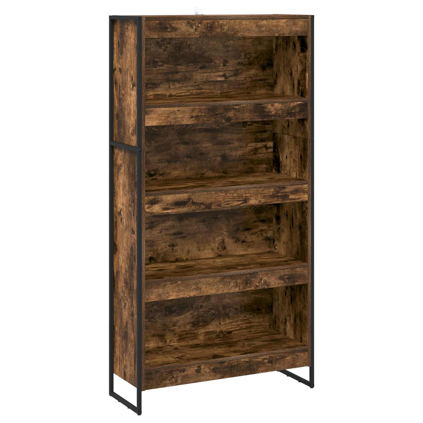 Boekenkast 2 pcs Rook Eik 80 x 30 x 155 cm Bewerkt hout