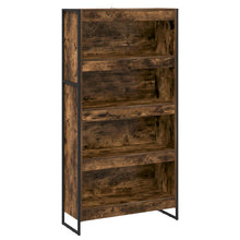 Boekenkast 2 pcs Rook Eik 80 x 30 x 155 cm Bewerkt hout