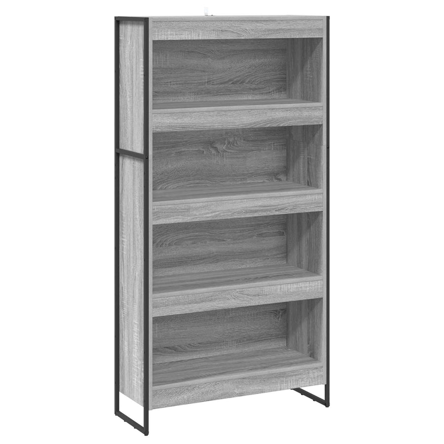 Boekenkast 2 pcs Grijs Sonoma 80 x 30 x 155 cm Bewerkt hout
