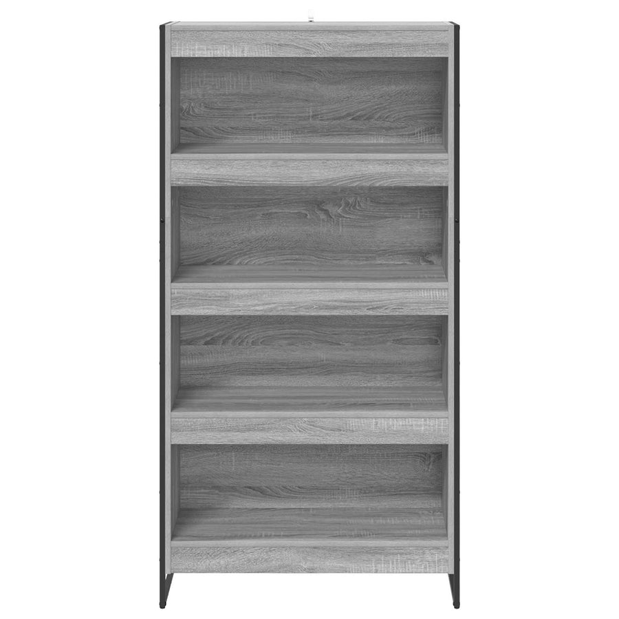 Boekenkast 2 pcs Grijs Sonoma 80 x 30 x 155 cm Bewerkt hout