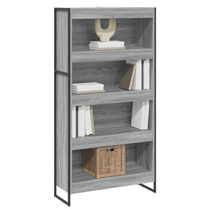 Boekenkast 2 pcs Grijs Sonoma 80 x 30 x 155 cm Bewerkt hout