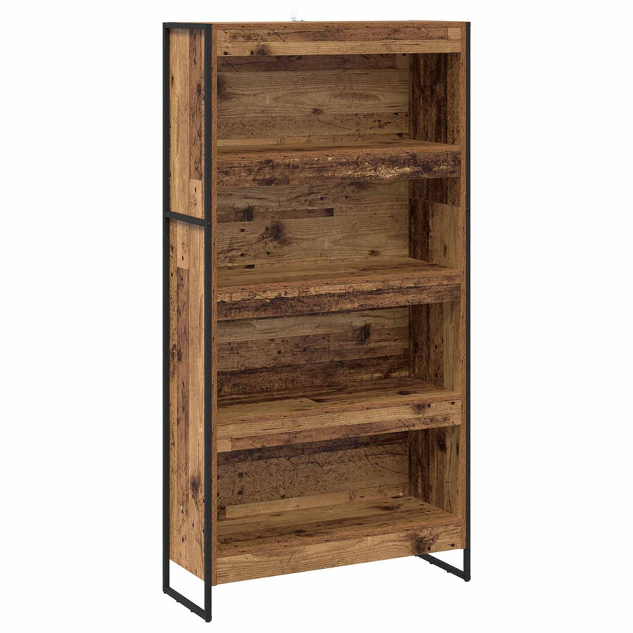 Boekenkast 2 pcs Oud Hout 80 x 30 x 155 cm Bewerkt hout