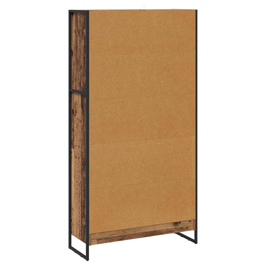 Boekenkast 2 pcs Oud Hout 80 x 30 x 155 cm Bewerkt hout