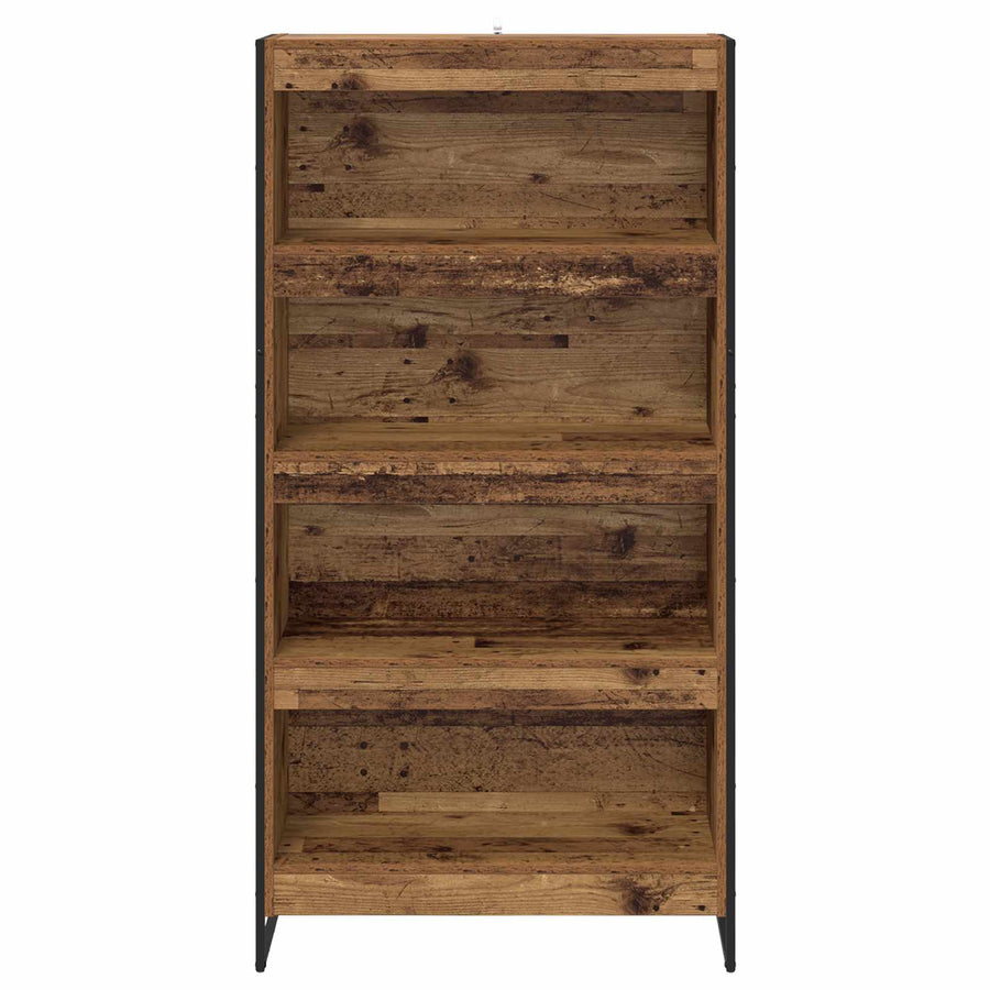 Boekenkast 2 pcs Oud Hout 80 x 30 x 155 cm Bewerkt hout