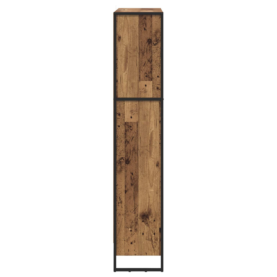 Boekenkast 2 pcs Oud Hout 80 x 30 x 155 cm Bewerkt hout