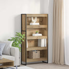 Boekenkast 80x30x155 cm ambachtelijk eiken