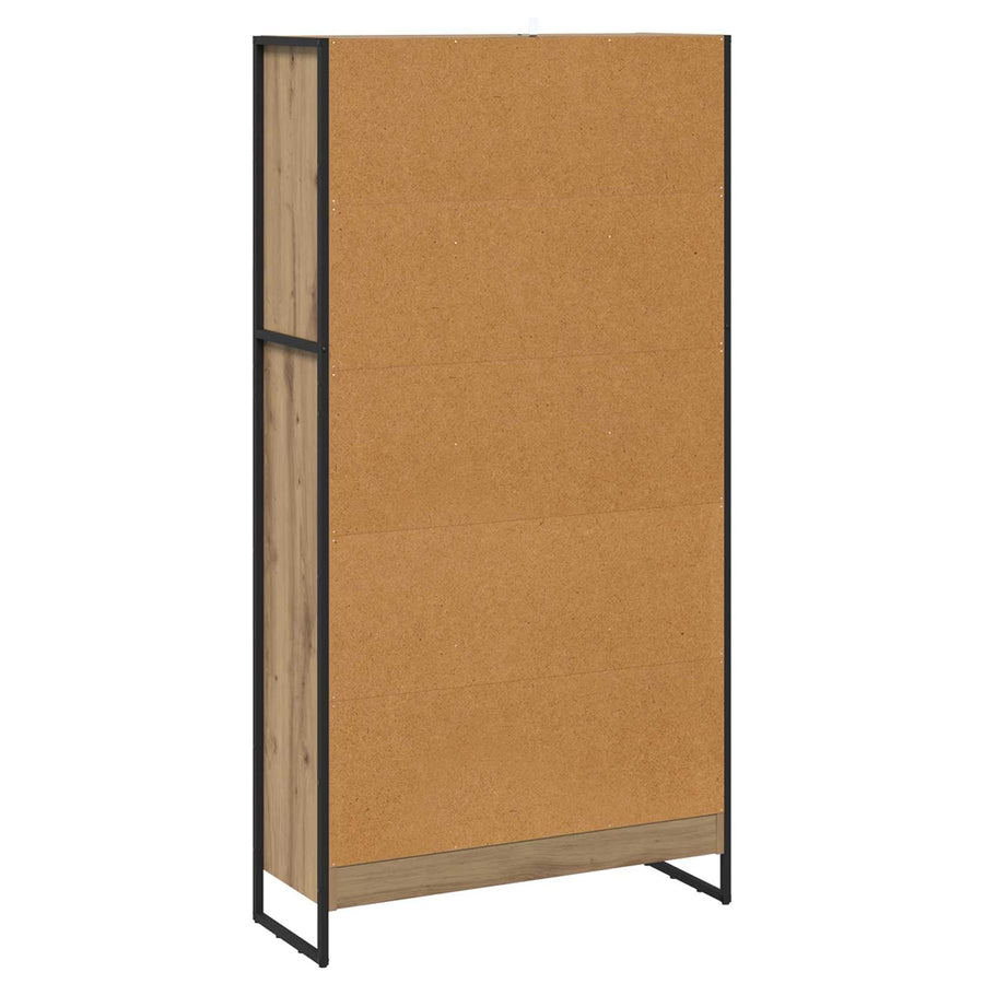 Boekenkast 2 pcs Ambachtelijk eiken 80 x 30 x 155 cm