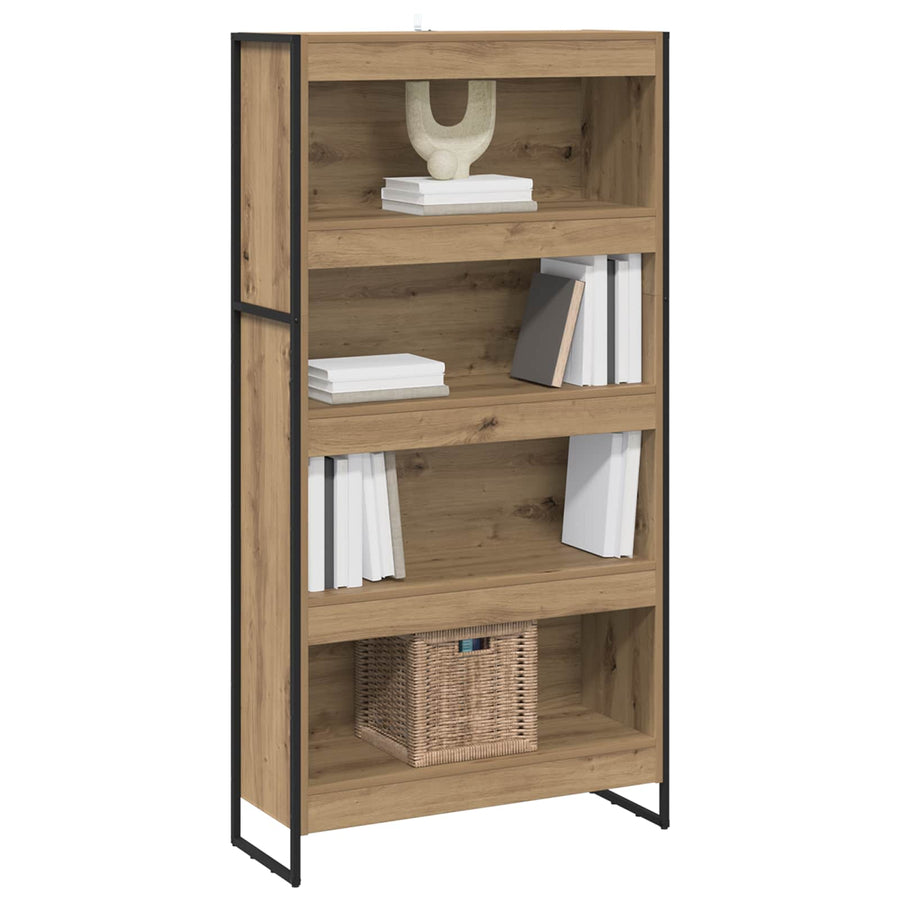 Boekenkast 2 pcs Ambachtelijk eiken 80 x 30 x 155 cm