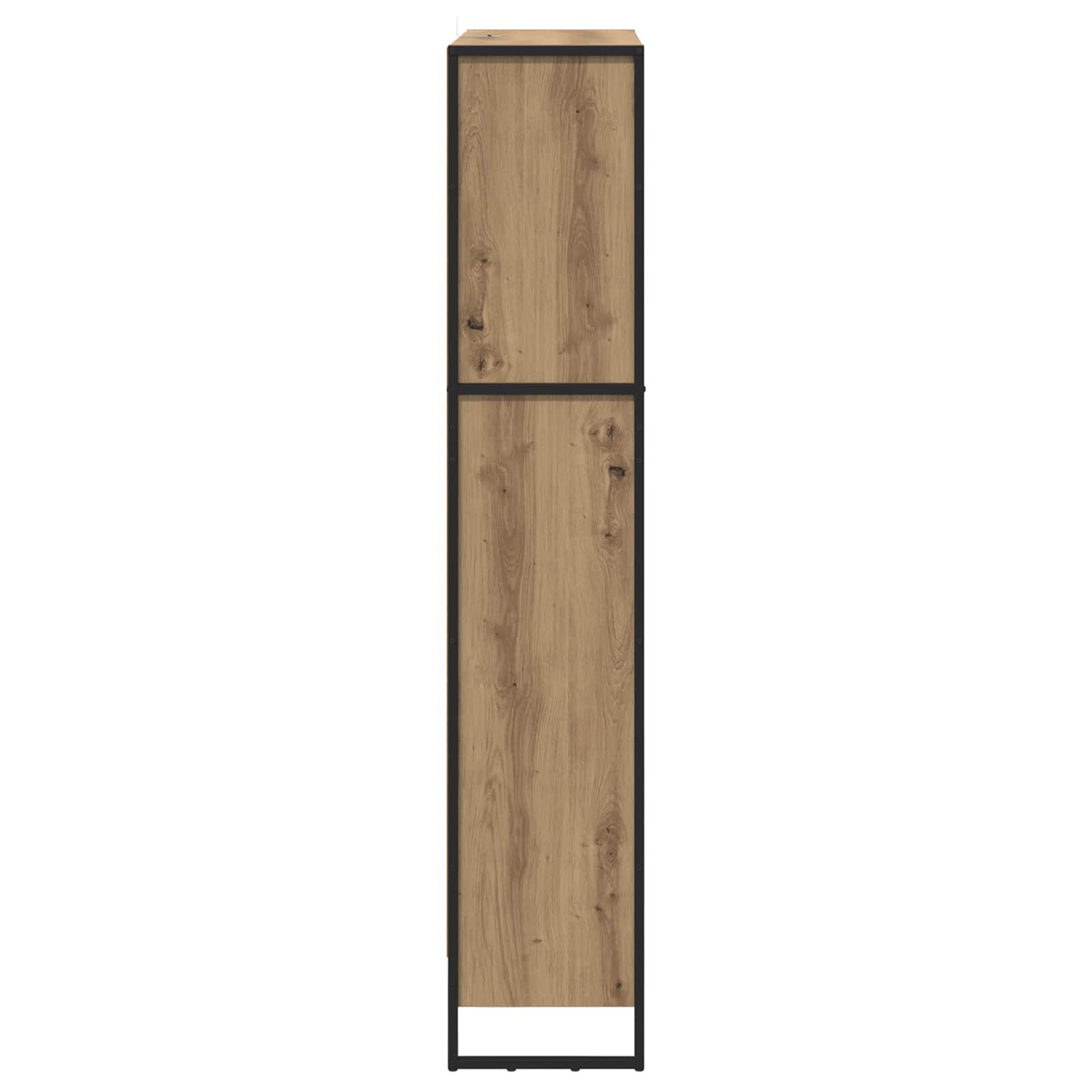 Boekenkast 2 pcs Ambachtelijk eiken 80 x 30 x 155 cm