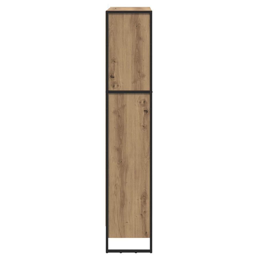 Boekenkast 2 pcs Ambachtelijk eiken 80 x 30 x 155 cm