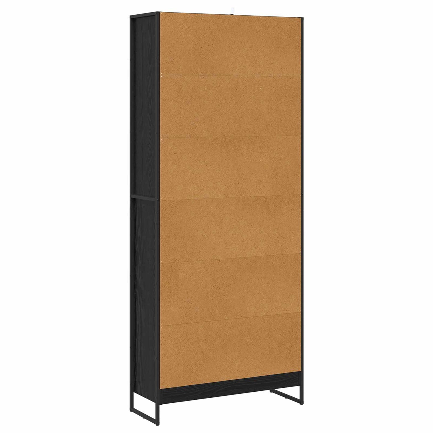 Boekenkast 2 pcs Zwart Eiken 80 x 30 x 155 cm Bewerkt hout