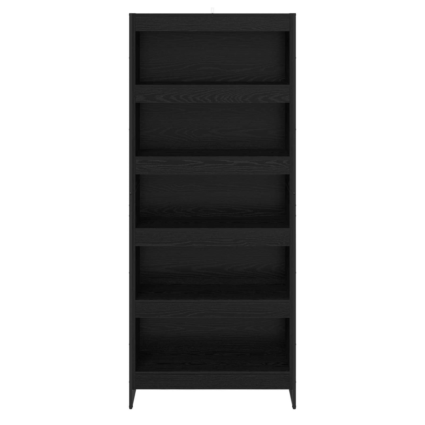 Boekenkast 2 pcs Zwart Eiken 80 x 30 x 155 cm Bewerkt hout