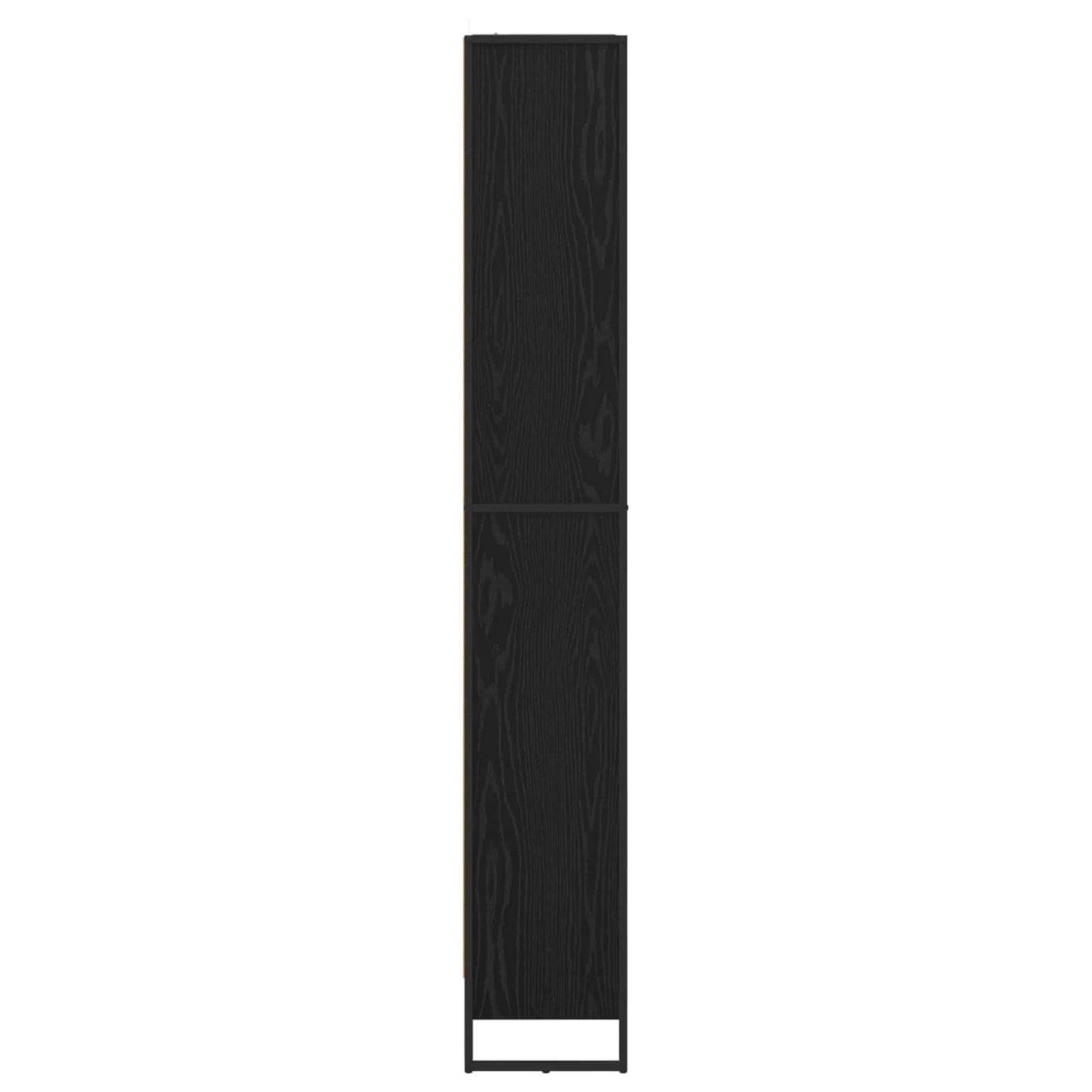 Boekenkast 2 pcs Zwart Eiken 80 x 30 x 155 cm Bewerkt hout