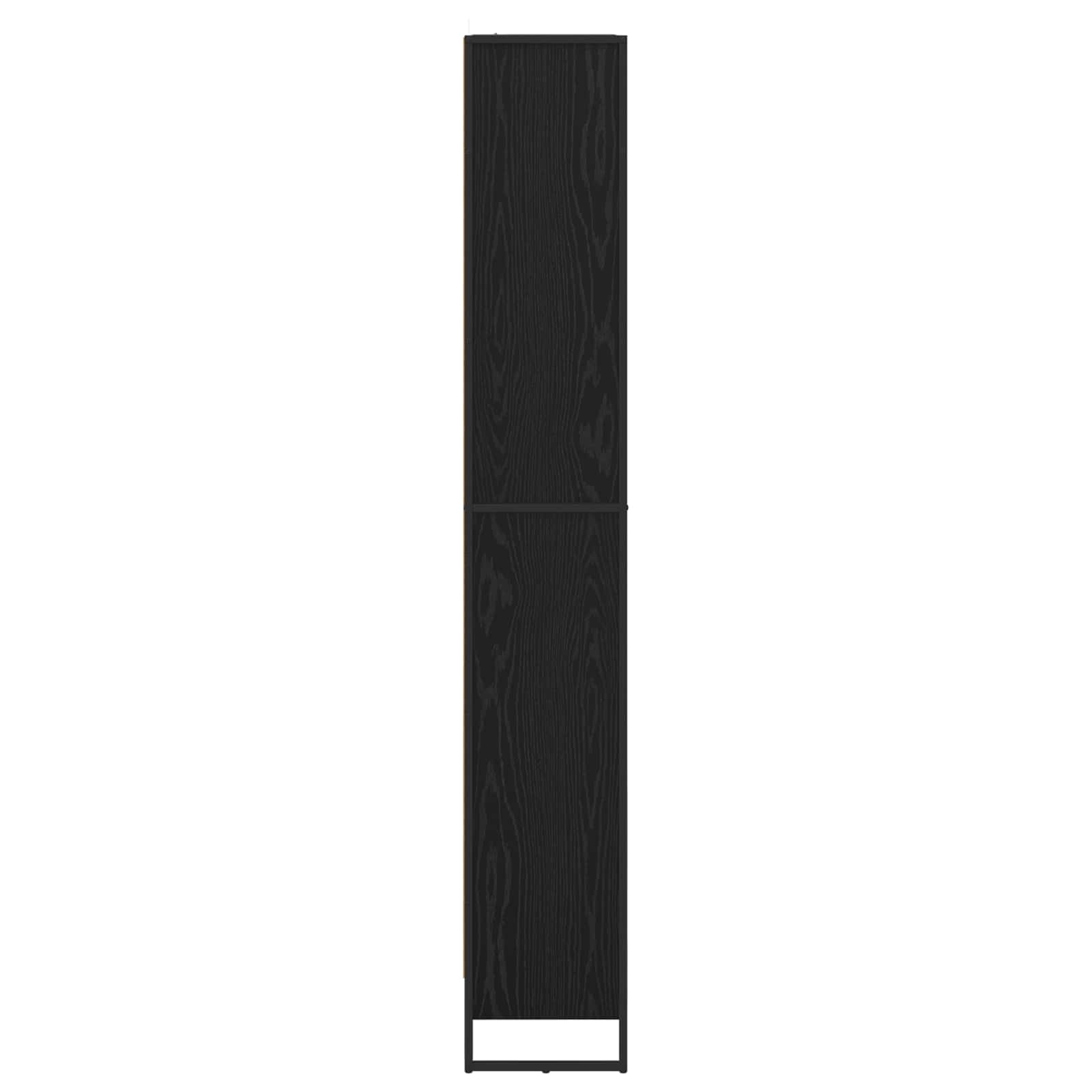 Boekenkast 2 pcs Zwart Eiken 80 x 30 x 155 cm Bewerkt hout